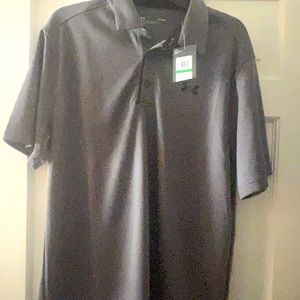 Gray Under Armour Polo
